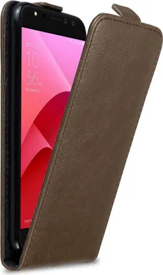 Produktbild von Cadorabo Hülle für Asus ZenFone 4 Selfie PRO Schutz Hülle in Braun Flip Etui Handyhülle Case Cover