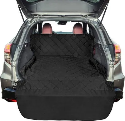 Produktbild von Hundedeckenaufkleber, wasserdicht Autohäuschen, Hundekissen für SUVs und Autos mit Stoßfängerbeschutzung, Anti-Slip, große universelle Größe, schwarz