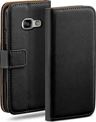 Produktbild von moex® Book Case kompatibel mit Samsung Galaxy A5 (2016) - Hülle 360 Grad klappbar, Schwarz