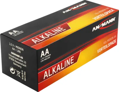 Produktbild von Ansmann Batterie AA Red 40er - - Mignon - Batterie - Mignon (AA)