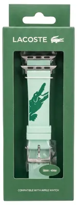 Zdjęcie produktu dla Silikonowy pasek Lacoste do zegarka Apple Watch 38/40 mm, kolor: zielony