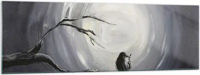 Produktbild von Bilder auf glas - Vogel Baum modern - 160x50cm - Glasbilder - Wandbilder - Kunstdruck - zum Aufhängen bereit - Wanddekoration aus Glas - Glas Bilder - Wandbild auf Glas - Einteilig - GAB160x50-3432
