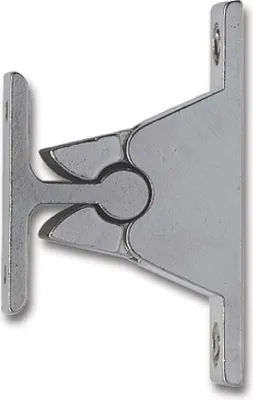 Image de Support de porte IBFM avec mécanisme de serrage, distance du mur 35mm, zamak chromé