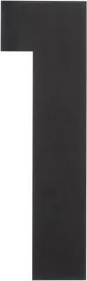 Produktbild von Hausnummer 1 XXL 500x2mm Edelstahl mattschwarz