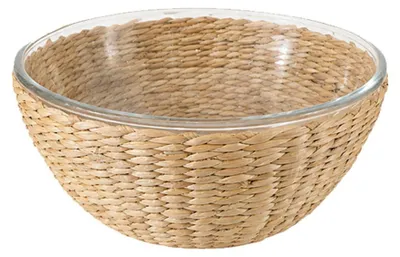Produktbild von Rattan-Salatschüssel 27 x 27 x 12,5 cm