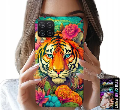 Produktbild von Etui Für Samsung A12 / M12 - Tiermuster Tiger Tiger Etui