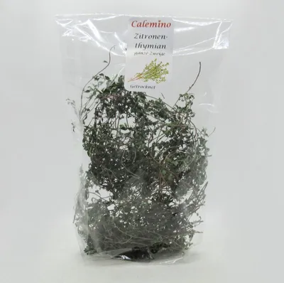 Produktbild von Calemino Zitronenthymian ganze Zweige getrocknet 20g für Fleisch, Fisch, Gemüse