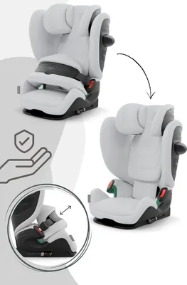 Produktbild von CYBEX Pallas G2, ISOFIX + Sicherheitsgurt, 1-2-3 (9 - 36 kg; 15 months - 12 years), 3-Punkt, Seitenschutz, Kopfstütze, Abwaschbare Abdeckung