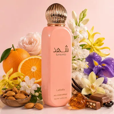 Produktbild von Lattafa Shahd All Over Spray 150 ml – Blumig süßer Body Spray