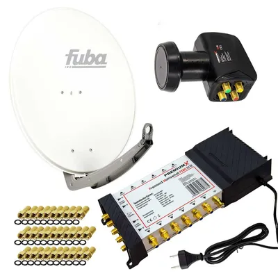 Produktbild von PremiumX SAT Anlage Fuba DAA 780 W Antenne 5/12 Multiswitch LNB F-Stecker