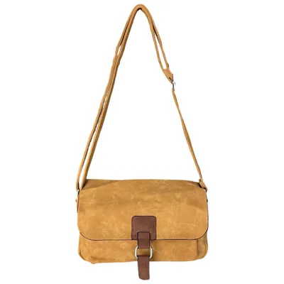 Produktbild von Handtasche Umhängetasche Schultertasche Cross Body Bag Damentasche Nabuk-Optik Gelb