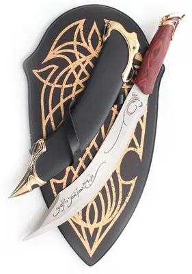 Produktbild von Der Herr der Ringe Dolch Aragorn + Messerplatte Dagger