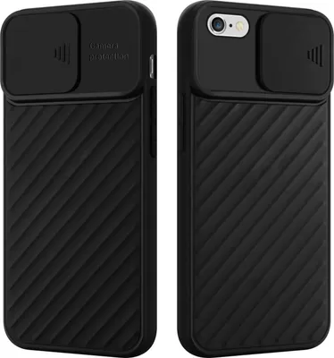 Obrázek produktu pro Cadorabo pouzdro pro Apple iPhone 6 / 6S Protective Case v černé barvě TPU kryt pouzdro ochrana fotoaparátu