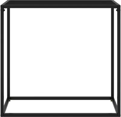Produktbild von vidaXL Konsolentisch Schwarz 80x35x75 cm Hartglas