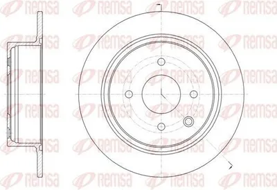 Produktbild von 2x REMSA Bremsscheibe 61579.00 hinten für NISSAN TIIDA Schrägheck CUBE (Z12)