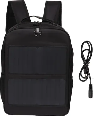 Zdjęcie produktu dla Plecak solarny 14 W, wodoodporny, ergonomiczny, z uchwytem do przenoszenia i złączem USB do ładowania