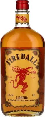 Produktbild von Fireball Liquer Blended with Cinnamon & Whisky | 33 % vol | 0,7 l