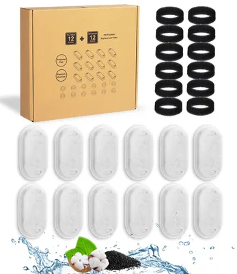 Image de Lot de 24 filtres de remplacement pour fontaines à eau pour animaux de compagnie