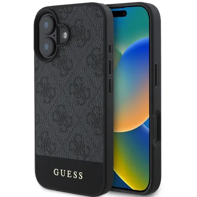 Obrázok produktu pre Guess Guhcp16Sg4Glgr Pevné puzdro na Iphone 16 6.1 Szary/Grey 4G Spodný pruh