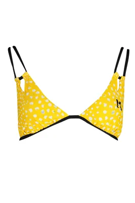 Zdjęcie produktu dla KARL LAGERFELD BEACHWEAR Strój kąpielowy damski tekstylny żółty SF17839 - Rozmiar: S