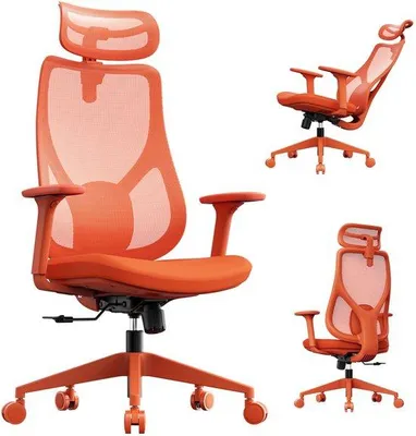 Produktbild von Famanu Bürostuhl mit verstellbarer Lendenstütze - orange