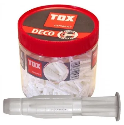 Produktbild von TOX Deco Allzweckdübel Hohlraumdübel Wanddübel Dübel Runddose 12/76 mm 25 Stück
