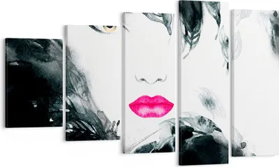 Produktbild von Bild auf Leinwand - Leinwandbild - Frau Abstraktion - 100x60cm - Wand Bild - Wanddeko - Wandbilder - Leinwanddruck - Bilder - Kunstdruck - Wanddekoration - Leinwand bilder - Wandkunst - EG100x60-3663