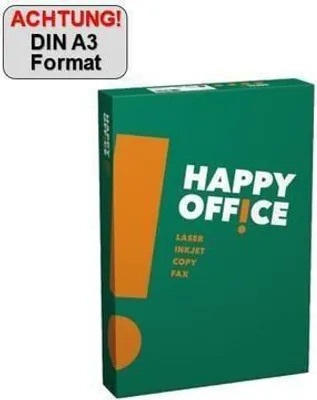 Produktbild von Igepa Kopierpapier Happy Office 809B80B A3 80g hf ws 500 Bl./Pack.