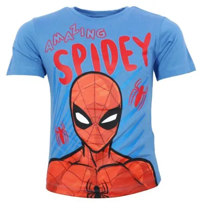 Produktbild von Marvel Spiderman Kinder Jungen kurzarm T-Shirt Shirt Gr. 98 100% Baumwolle - Weiss
