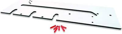 Productafbeelding van Werkblad Router Jig - Laminaat Freesmal - Werkbladen Verbindingen - Precisie Freessleuven - Tot 12mm - Wit