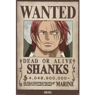 Produktbild von Poster One Piece Wanted Shanks Wano 38x52cm