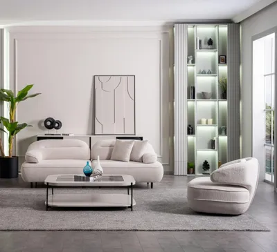 Produktbild von Wohnzimmer-Set, das eine Atmosphäre schafft Gemütliches Zentrum Ihres Zuhauses