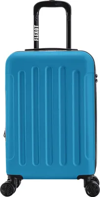 Produktbild von Flexot® Trolley - Handgepäck Koffer M Blau – Aluminium-Teleskopstange, ABS-Hartschale, erweiterbar 20%, Größe M, 360° Rollen – Koffer, Rollkoffer, Bordcase, Suitcase, Luggage