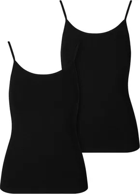 Produktbild von Urban Classics Top Damen Ladies Basic Tank Top Baumwolle 2-Pack schwarz L