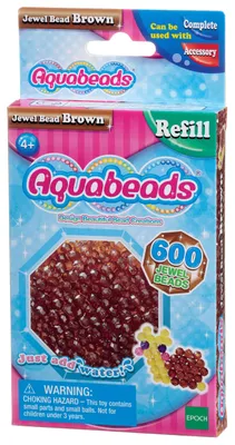 Produktbild von Aquabeads 32738 Glitzerperlen braun - Nachfüllpack