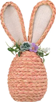 Produktbild von 2x Ostern Osterdeko aus Maisstroh 25 cm rosa