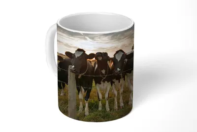 Produktbild von KitchenYeah® Tasse Kaffeetasse Kaffeebecher 350 ml Tiere - Kuh Teetasse - Fototasse - Becher - Keramikbecher - Teebecher - Kaffeetasse - Bürotasse