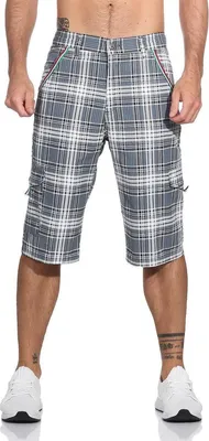 Produktbild von Herren 3/4 Kurze Hose Bermuda Shorts Karo Sommer / Muster 3-31