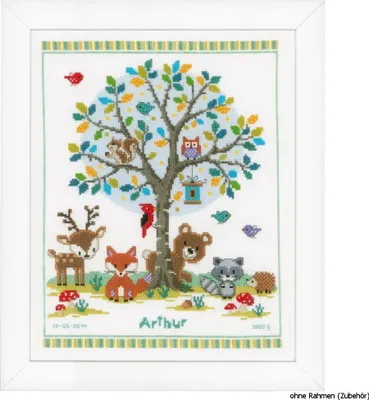 Image de Vervaco Paquet de broderie "Dans la forêt"