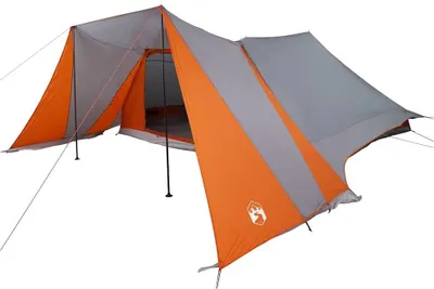 Immagine prodotto di Tenda tipi vidaXL con tetto, grigia e arancione, 660 x 456 x 200 cm, in taffetà