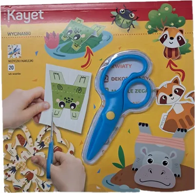 Image de Kit créatif Kayet : découpage enfants, 20 motifs, ciseaux