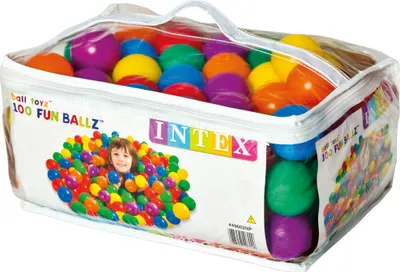 Produktbild von Intex 49602 NP Small Fun Ballz - Plastové loptičky - 100 kusov - Ø 6,5 cm