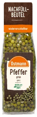 Produktbild von Grüner Pfeffer ganz 40g - Ostmann ungemahlen, ideal für Marinaden, Saucen