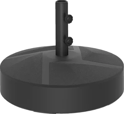 Image de Outsunny Pied de parasol jusqu'à 30 kg remplissable Porte-parapluie rond, poids du parasol, support pour parasol 36/38/48mm diamètre du tube, pour balcon, terrasse, jardin, noir