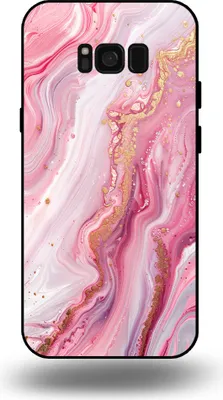 Produktbild von Smartphonica Telefon Fall geeignet für Samsung Galaxy S8 mit Marmor Druck - TPU zurück Abdeckung Fall Marmor Design - Rosa