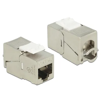 Produktbild von Delock Keystone module - Modulare Eingabe - CAT 6a - STP - RJ-45 - für P/N: 86211