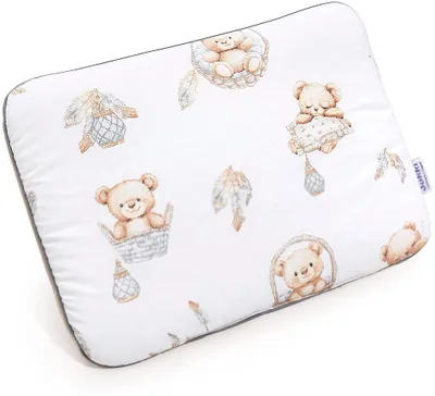 Produktbild von Boho Bears & Cappuccino Soft Velvet Baby-Flachkissen 30x40cm