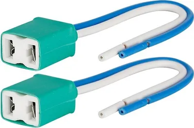 Zdjęcie produktu dla Oprawka H7 prosta, ceramiczna, kabel 15 cm, 2 szt