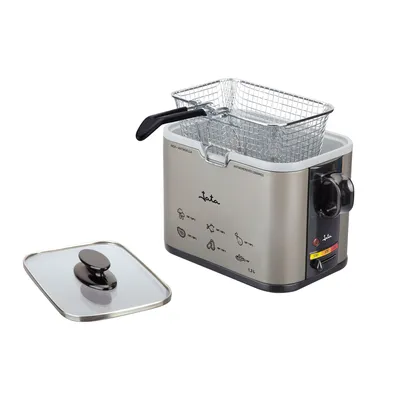 Produktbild von JATA FR326E, Fritteuse, 1,3 l, Einzelbild, Edelstahl, PTFE, 1000 W