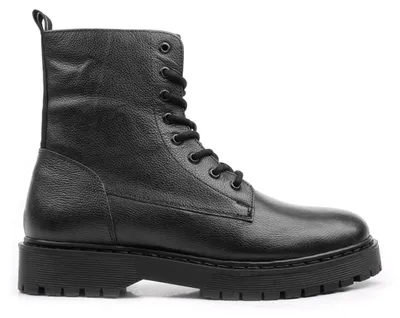 Produktbild von Vaton London - schwarze Leder-Gummistiefel